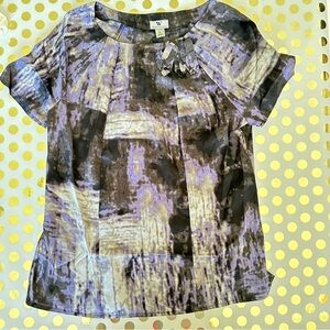 Worthington Multicolor Abstract Blouse